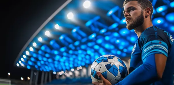 Futbolçu oyuna hazırlaşır